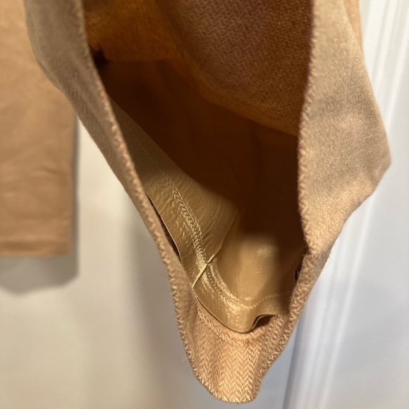 J. Crew Tan Wool Blend 12P Lined Straight Leg Faux Belt Dress Pant. - Picture 10 of 10